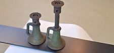 2 Vintage Antique II&B Screw Jacks Railroad House Barn Matching Pair picture