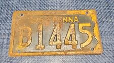 1952 Pennsylvania License Plate  B1445 Mancave Decor Garage Art Craft picture