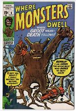 WHERE MONSTERS DWELL 6  VF 1970  1st Reprint of the Debut of Groot Kirby, Ditko picture