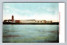 Portsmouth NH-New Hampshire, Fort Constitution From Harbor, Vintage Postcard picture
