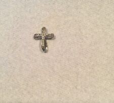  Vintage Silver Tone Wavy Cross picture