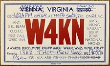 QSL Card - Fairfax Virginia Bill Shuler W4KN 1972 picture