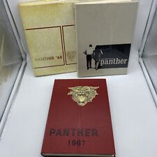Lot of 3 1967 1968 1969 Panther Hillcrest High School Yearbooks Dallas Texas picture