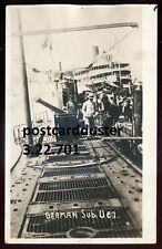 GERMANY NAVY 1920s Submarine U 97. Real Photo Postcard picture