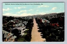 Birmingham AL-Alabama, Highland Avenue Looking East, Court, Vintage Postcard picture