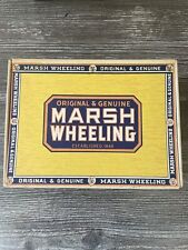 Marsh Wheeling Deluxe Cigar Box Vintage Wheeling W. VA 9 Cents Original/Genuine picture