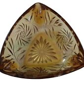 Vintage Gold  Hazel Atlas Glass  Ashtray picture