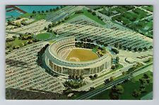 New York City NY, 1964 Aerial View Shea Municipal Stadium, Vintage Postcard picture