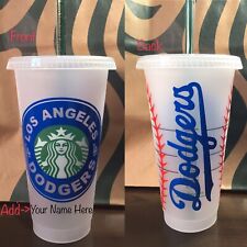 Custom Starbucks Los Angeles Dodgers Venti reusable Cold Cup 24Oz Personalized picture