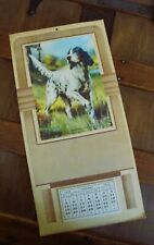 1919 CALENDAR ANTIQUE Original Sport Hunting Gun Dog Advertise Wall Collectible picture