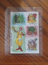 Vintage 1985 McDonald’s Scratch N Sniff Sticker Sheet 3”/4” SEALED picture