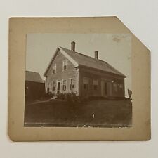 Antique Cabinet Card Photograph Homestead Beautiful House Montsweag Woolwich ME picture