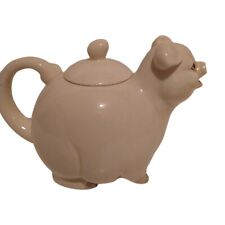 RARE Fitz and Floyd 1976 Cream Pig Tea Pot, 2 Cup picture