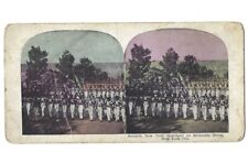 c1880 Seventh New York Regiment Riverside Drive New York City NY Stereoview Card picture