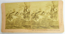 Battle of Manila, Hottest of the Fight 1898 - Stereoview Card - Stereoscope picture