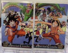 Son Goku Monkey D. Luffy Dragon Ball OnePiece Wafer card TCG JUMP 40th Morinaga picture