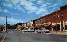 Huron Ohio OH Street Scene Station Wagon Drugstore 1950s-60s Postcard picture