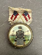 Vintage Brotherhood of Locomotive Firemen Enginemen Ribbon Badge picture