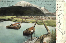 1907 Skagway,AK Skagaway Alaska,Mt. Dewey in background Antique Postcard Vintage picture