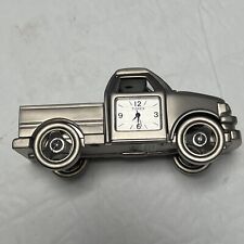 Vintage Silver Pick Up Truck Clock, Waterbury Timex Collectible NOS picture