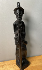 Vintage Ironwood Carving Of Old man picture