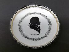 Vintage Arta Made in Austria Small Enameled Metal Trinket Dish - Mozart picture