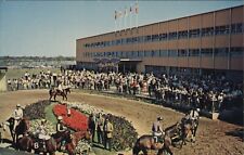 1960's Horse Racing Postcard Finger Lakes Race Track Canandaigua New York picture