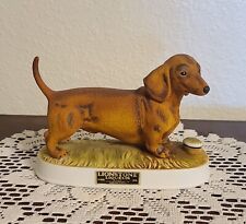  1977 Lionstone Dachshund Dog Sculptured Porcelain Whisky Decanter picture