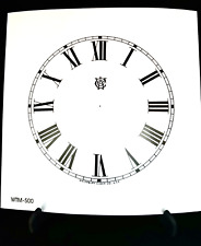 Antique Clock Dial- Original Cardboard - Waterbury 5”- Roman - White Color picture