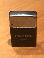 VINTAGE WIND MASTER ADVERTISING CIGARETTE LIGHTER FOR UPSTATE PRESS ITHACA, NY. picture