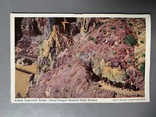 Vintage 40s 50s Kaibab Suspension Bridge Grand Canyon Arizona Postcard Unposted picture