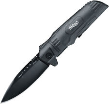 Walther Sub Companion Linerlock Black Folding 440C Stainless Pocket Knife 50719 picture