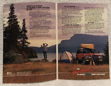 Vintage 1988 Chevrolet S-10 Blazer Original Print Ad -  New Category Of Life picture