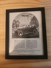 1920 PAIGE Automobile advertisement, Paige-Detroit Motor Car Co 8x10 Framed picture