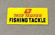 VINTAGE TRUE TEMPER FISHING TACKLE HUNT BOAT PORCELAIN SIGN CAR GAS AUTO OIL picture