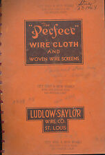 Ludlow Saylor Wire Co Book Catalog No 82 Perfect Cloth & Woven Vtg 1930S 1938  picture