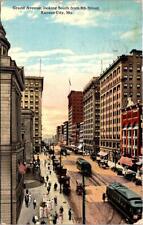 1918, Grand Avenue Looking South from 8th Street, KANSAS CITY, Missouri Postcard picture