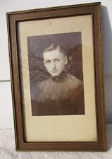 antique ww1 era soldier uniform framed picture photo nordin bros. minneapolis picture
