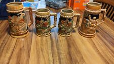 Four German Style Beer Steins Made in Japan picture
