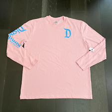 Disney Parks Shirt Mens 2XL Pink Long Sleeve Graphic Cotton Blend Casual Dad picture
