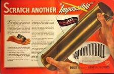 1943 Buick Building 75mm Brass Ammunition Shells For War Effort WWII Print Ad picture