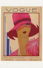 POSTCARD Vogue Magazine Cover (Repro) May 1927 Fashion London H. Meserole MINT picture