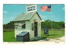World's Smallest Post Office, Florida Postcard Unposted 4x6 picture