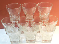 10 Vintage Textured St. Regis Glasses Square Bottom Libbey. Set of 10 picture