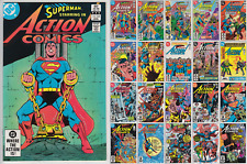 Action Comics feat. Superman Lot (1982-1984) 534-554 DC VF-NM +bags/boards picture