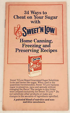 Vintage Sweet 'N Low 34 Ways to Cheat on Your Sugar Home Canning Recipes HTF picture