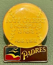 Vintage Collectible NATE COLBERT comemorative hat/lapel pin SanDiego Padres 1987 picture