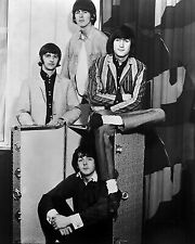 THE BEATLES THE FAB FOUR SITTING AROUND LUGGAGE TRUNK 8X10 PHOTO picture