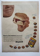 1953 Bisquick Biscuits Vintage Print Ad Baking Cobbler Cookies Cake Bread picture
