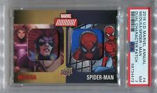 2016 UD Marvel Annual Dual Character Patch #4 Medusa and Spider-Man PSA 7 POP 1 picture